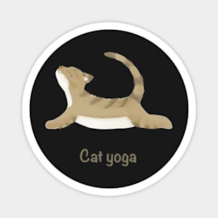 Cat yoga Magnet
